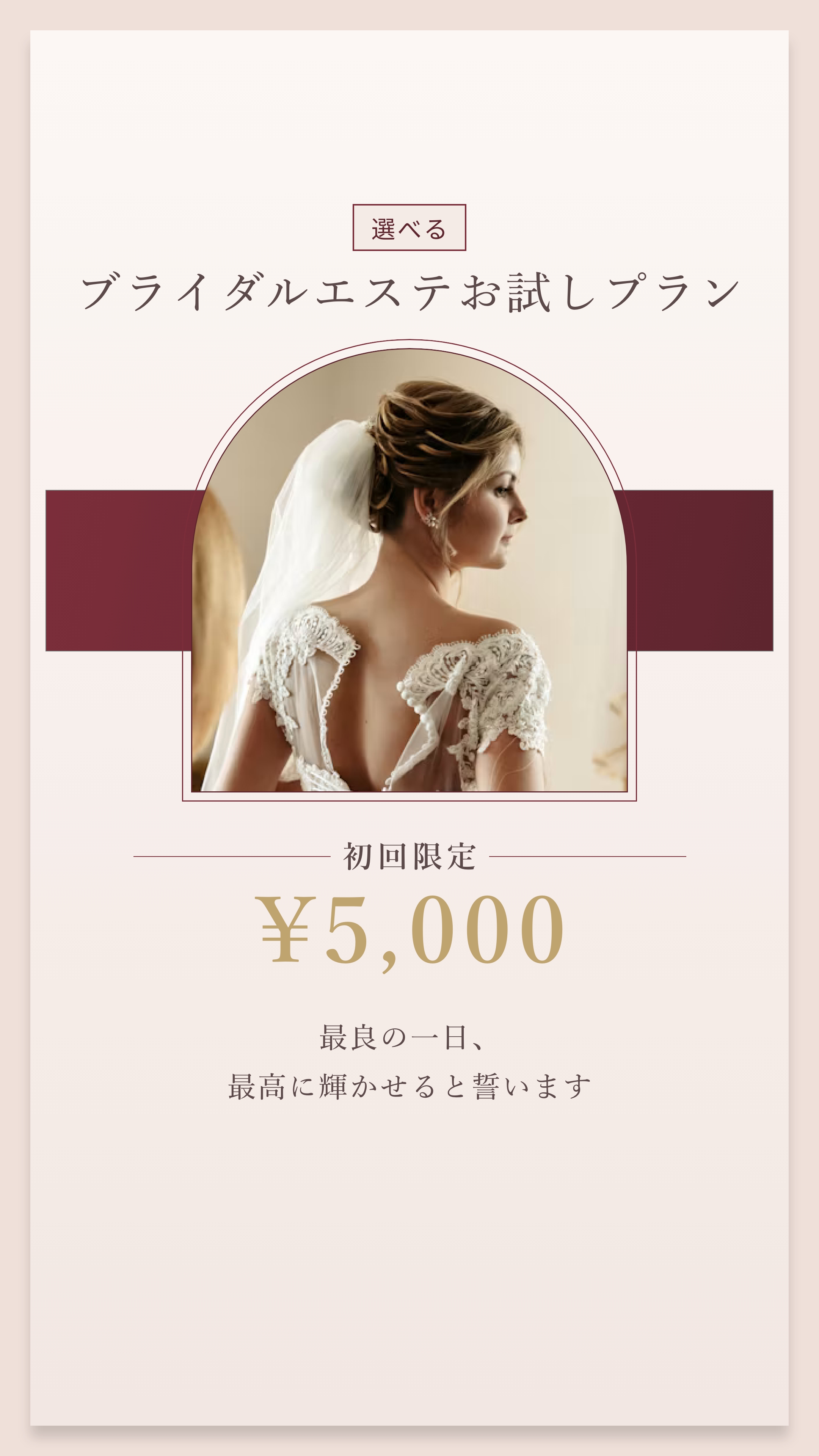 Bridal Trial Plan Instagram Story デザイン
